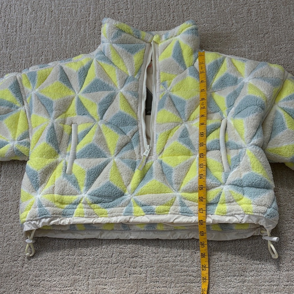 FP Movement Cropped Coat Geometric Pattern - Yell… - image 5